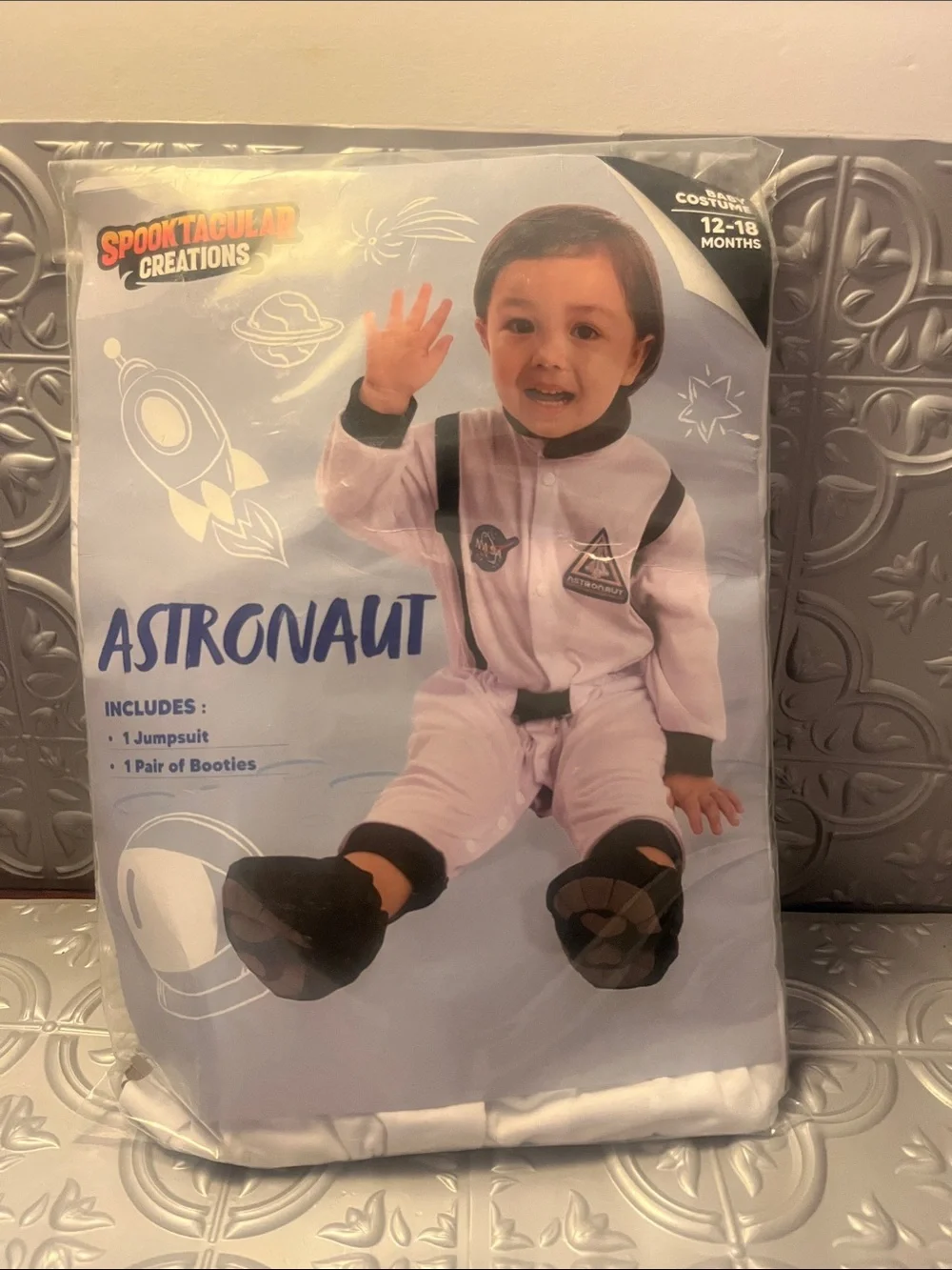 Baby Astronaut Costume - White